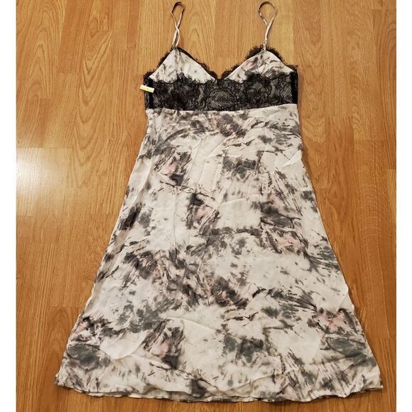AllSaints Ives Tyde Lace Trim Silk Slip Dress size Small- NEW - Picture 7 of 12